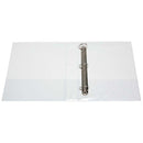 FM Ring Binder Overlay A4 3d Rings 38mm Capacity Cover White