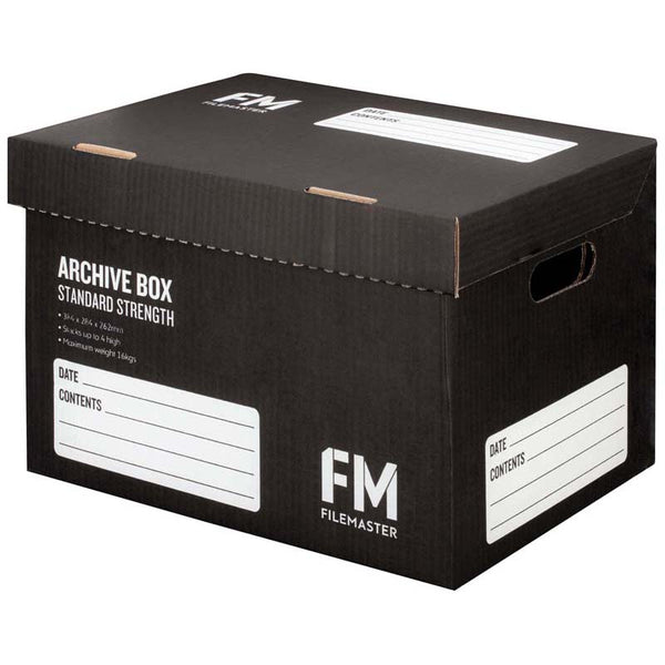 fm box archive sTANdard strength size 384MM x 284MM x 262MM (inside measure)#colour_BLACK