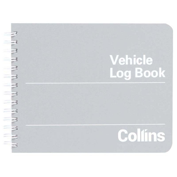 collins vehicle log book wiro 53 leaf 135x160MM