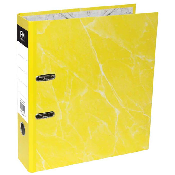 fm binder laminated a4 lever arch#colour_YELLOW 