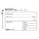 collins cash receipt 34/50dl duplicate carbon requiRED
