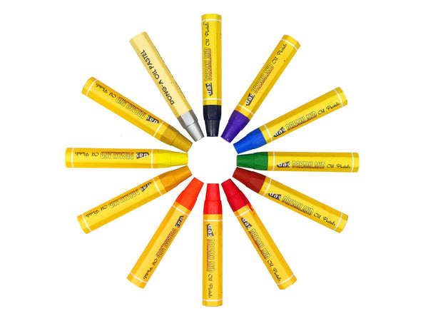 Das Dreamland Oil Art Pastels Small Pack Of 12#colour_black