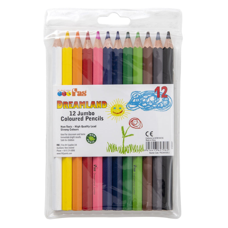 Fas Jumbo Colour Pencils Pack Of 12