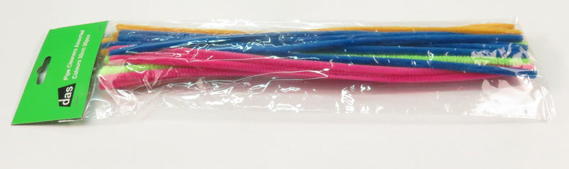 Das Pipe Cleaners Assorted Colours 30cm Pack Of 30