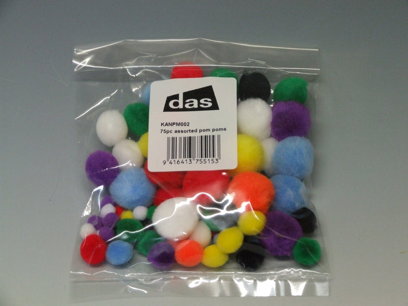 Das Pom Poms Assorted Colour & Size