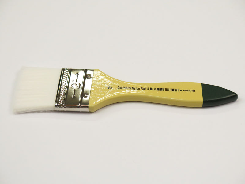 Das S8015 White Nylon Flat Brushes