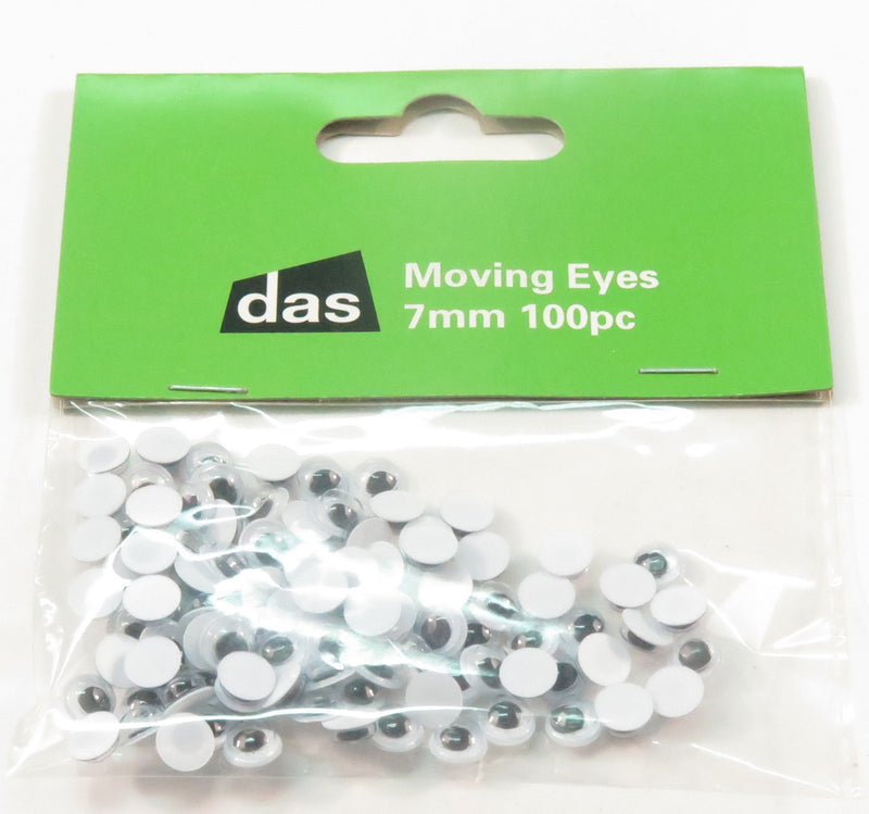 Das Moving Eyes 7mm 100 Pieces