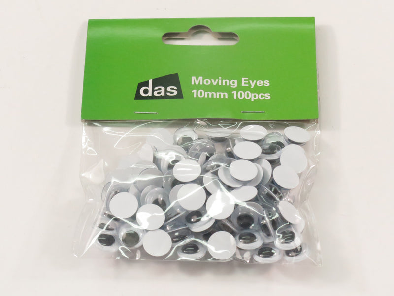 Das Moving Eyes 10mm Pack Of 100