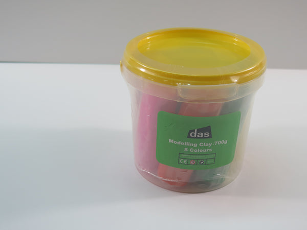 Das Modelling Clay Assorted 8 Colours 700g