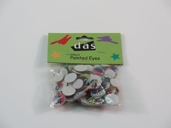 Das Painted Eyes Assorted Sizes & Colours Pack Of 100