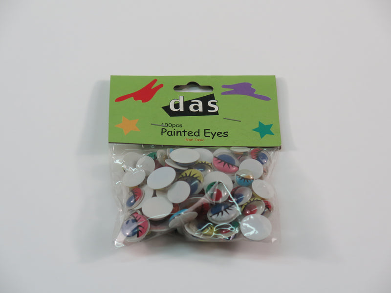 Das Painted Eyes Assorted Sizes & Colours Pack Of 100