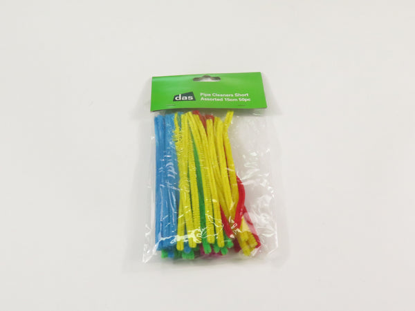 Das Pipe Cleaners Short Assorted Colours 15cm Pack Of 50