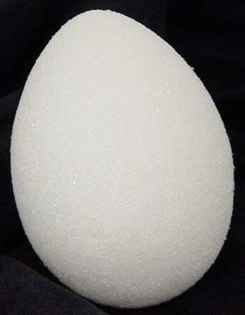 Styrofoam Egg Shape 54x40mm - Pack Of 6