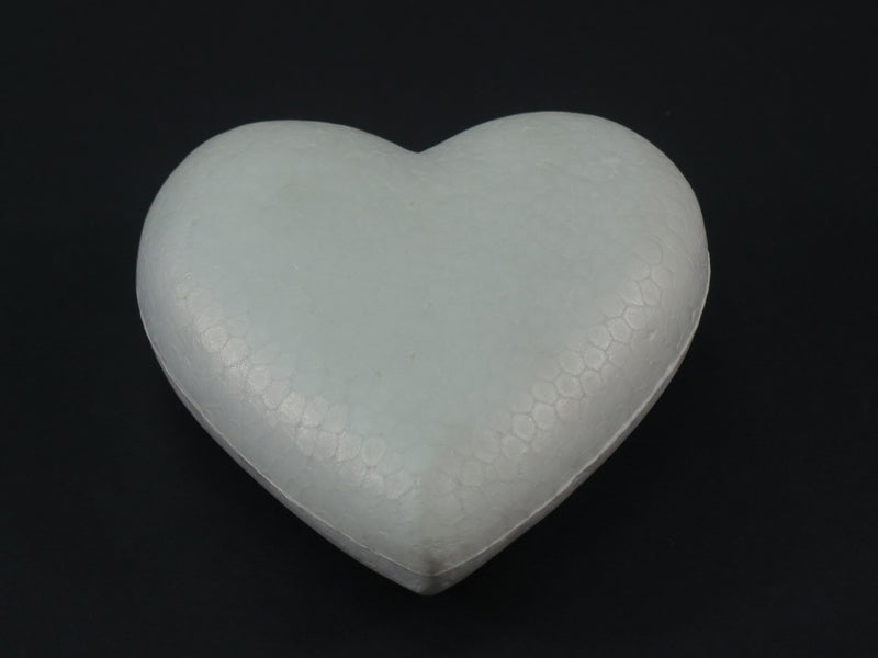 styrofoam heart 85x80mm - pack of 6