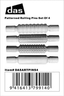 das patterned rolling pin set of 4