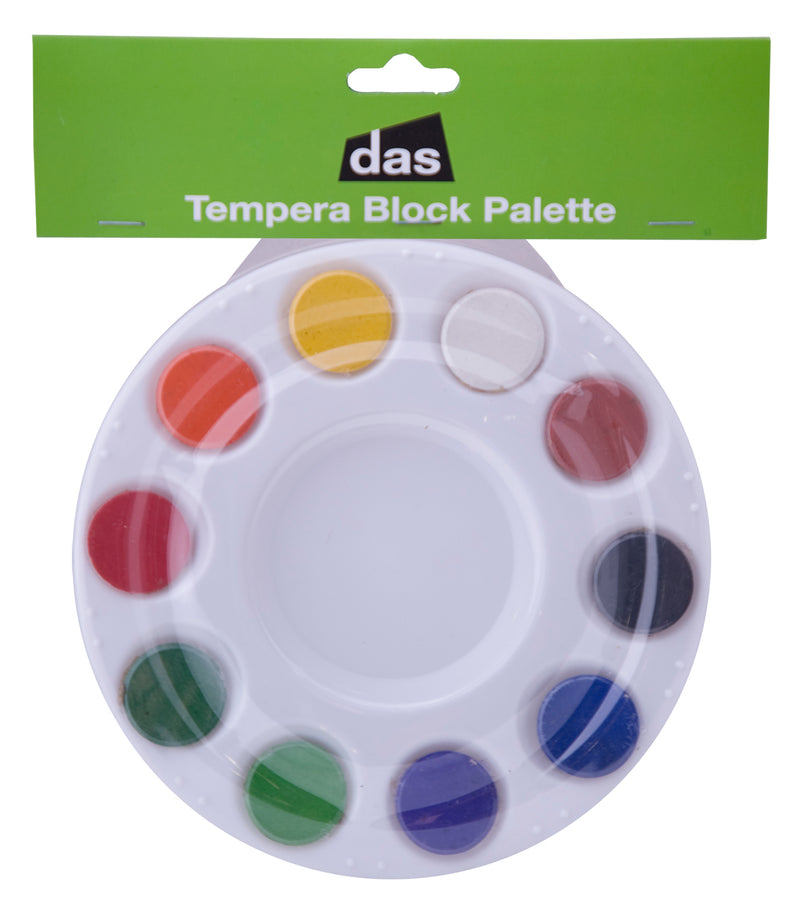 Das 10 Well Palette With Tempera Blocks