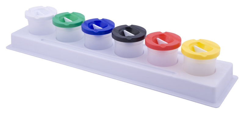 Das Non-Spill Pots With Tray Set Of 6