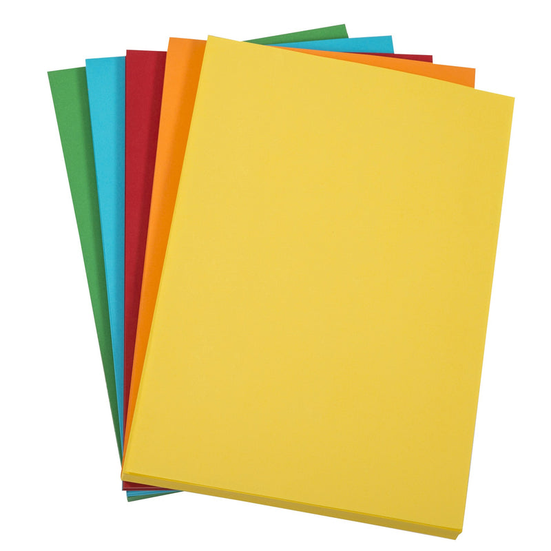 a4 75GSM 5 colour bright paper pack 500 sheets