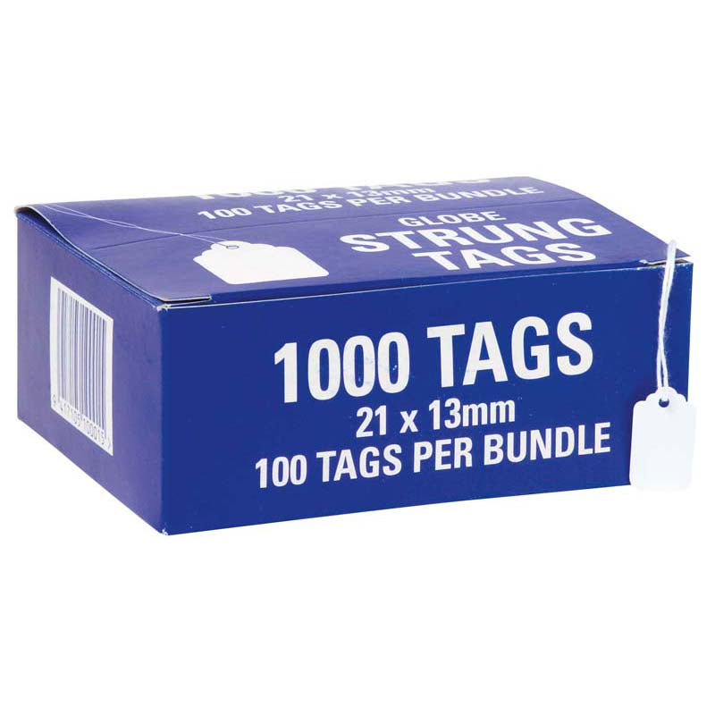 Globe Hardware Tags Strung Box Of 1000