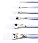 Jasart Brush White Synthetic Long Flat