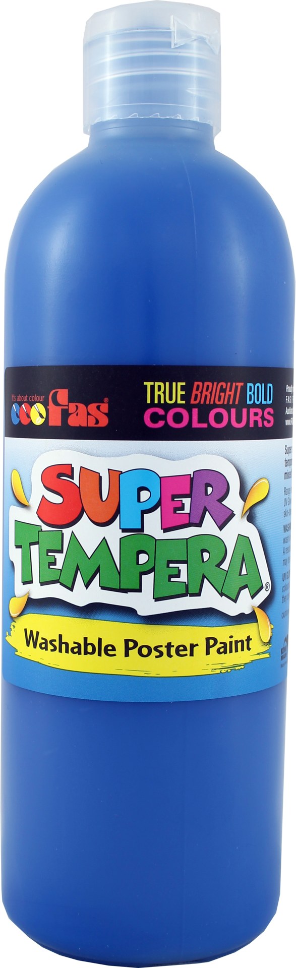 fas super tempera washable poster paint 500ml#colour_BLUE