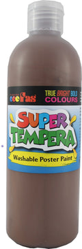 fas super tempera washable poster paint 500ml#colour_UMBER