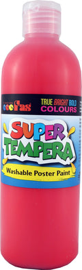 fas super tempera washable poster paint 500ml#colour_BRILLIANT RED