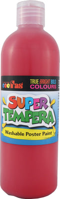 fas super tempera washable poster paint 500ml#colour_CRIMSON