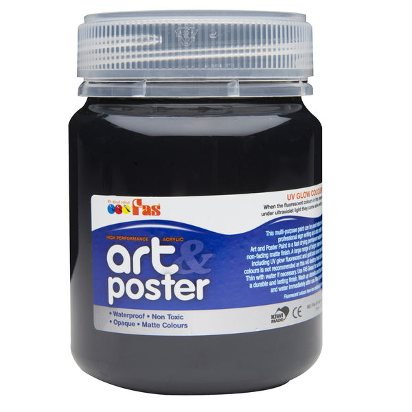 Fas Art And Poster Paint 250ml#colour_BLACK