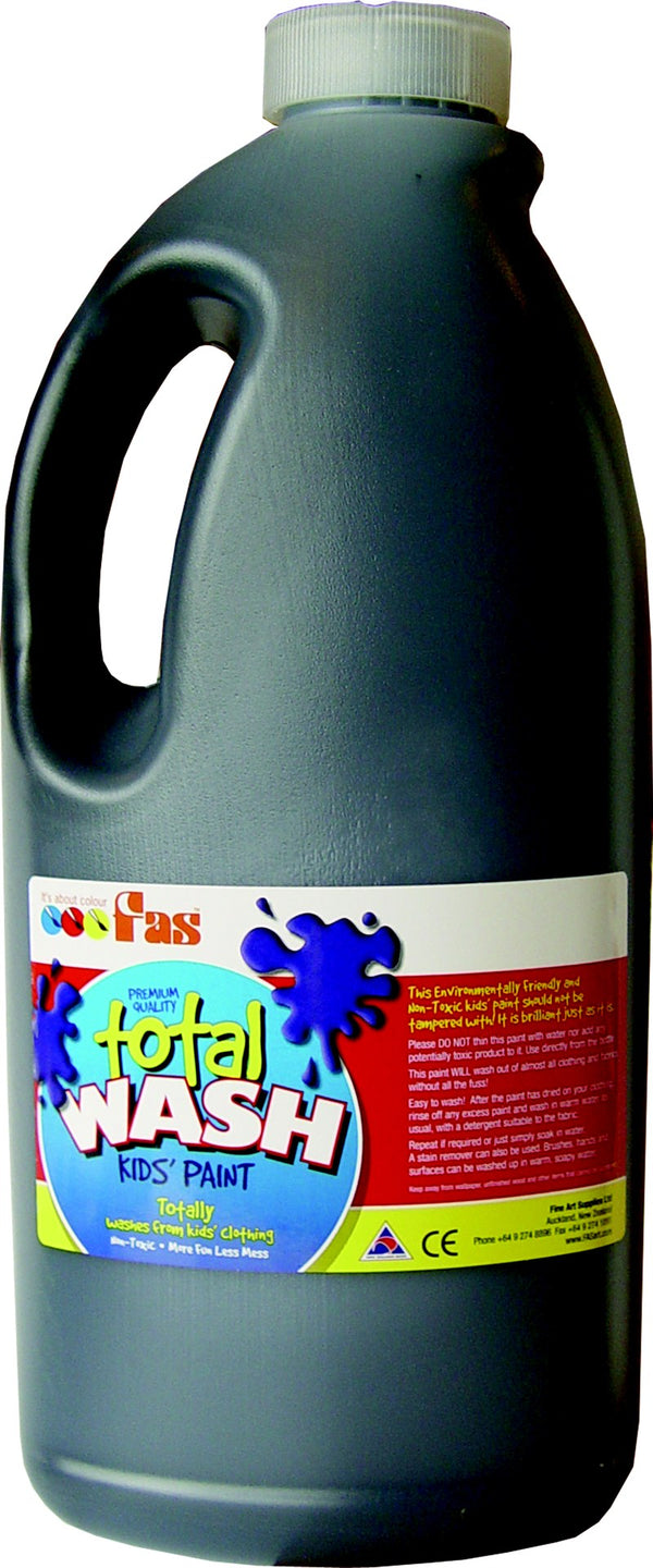 Fas Total Wash Kids Paints 2 Litre#Colour_BLACK