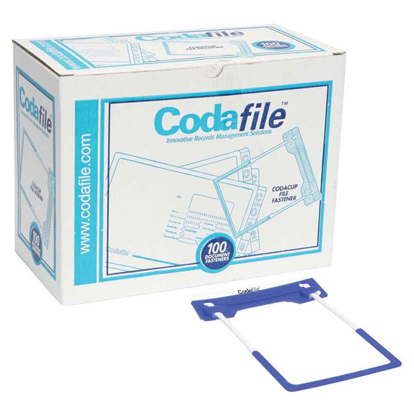 Codafile Codaclip Fastener 3 Piece Box Of 100
