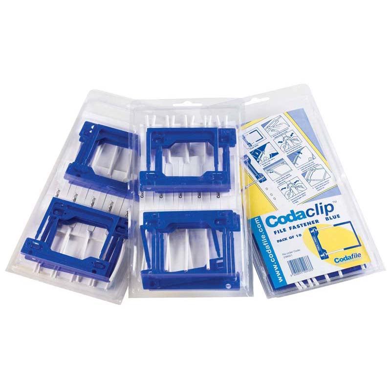 Codafile Codaclip Fastener 3 Piece Pack Of 10