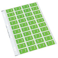 codafile label numeric 25MM PACK OF 5 sheets#colour_LIGHT GREEN