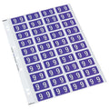 codafile label numeric 25MM PACK OF 5 sheets#colour_PURPLE