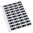 codafile label alpha 25MM PACK OF 5 sheets