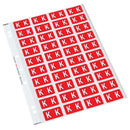 codafile label alpha 25MM PACK OF 5 sheets