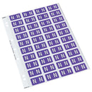 codafile label alpha 25MM PACK OF 5 sheets