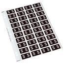 codafile label alpha 25MM PACK OF 5 sheets