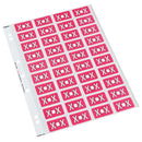 codafile label alpha 25MM PACK OF 5 sheets