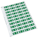 codafile label alpha 25MM PACK OF 5 sheets