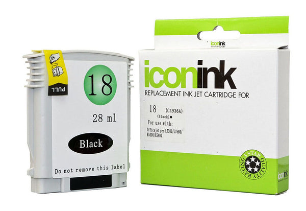 icon compatible hp 18 ink cartridge#colour_BLACK