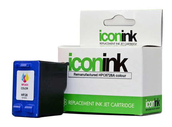 icon remanufactured hp 28 colour ink cartridge (c8728aa)