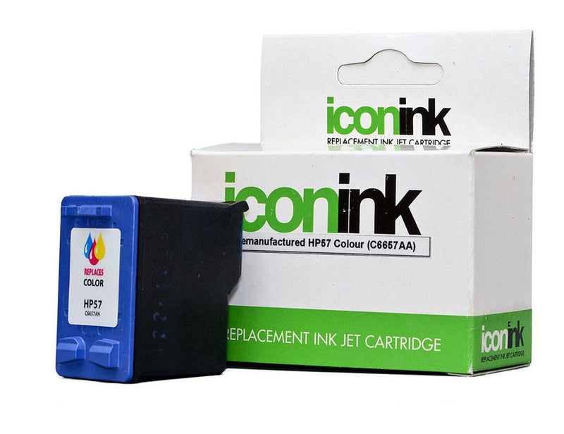 icon remanufactured hp 57 c6657a colour ink cartridge (c6657aa)
