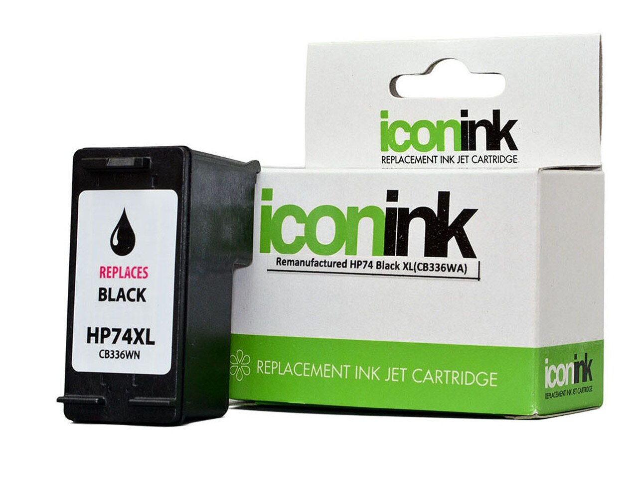 Icon Remanufactured Hp 74 Black Xl Ink Cartridge (cb336wa) | Hobby Land