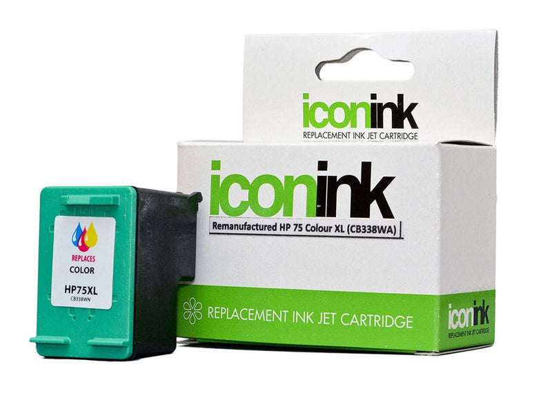 icon remanufactured hp 75 colour xl ink cartridge (cb338wa)