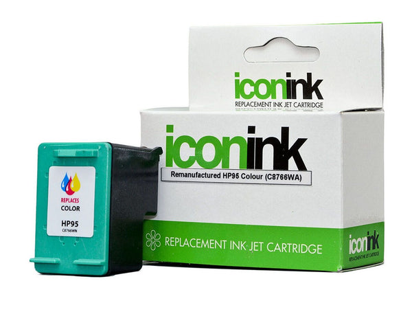 icon remanufactured hp 95 colour ink cartridge (c8766wa)