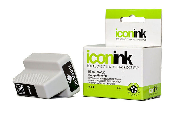 icon compatible hp 02 ink cartridge#colour_BLACK