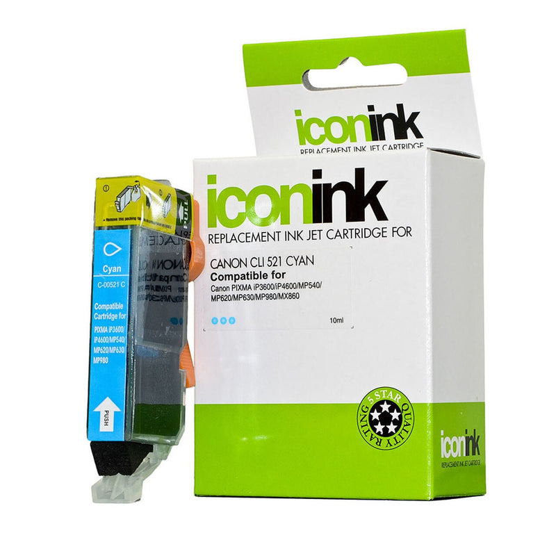 icon compatible canon cli-521 ink cartridge