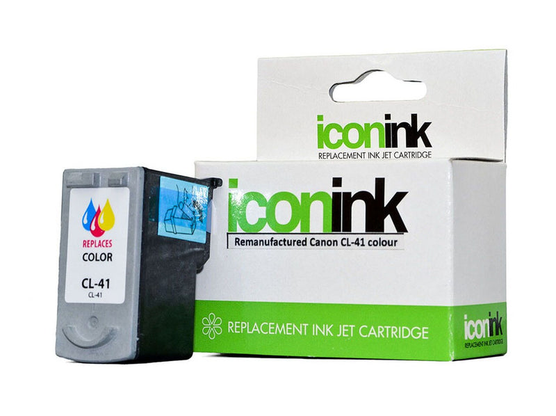 icon remanufactured canon cl41 colour ink cartridge