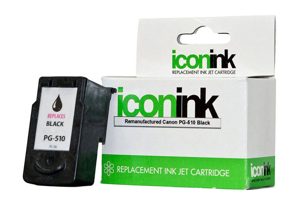 icon remanufactured canon pg510 black ink cartridge